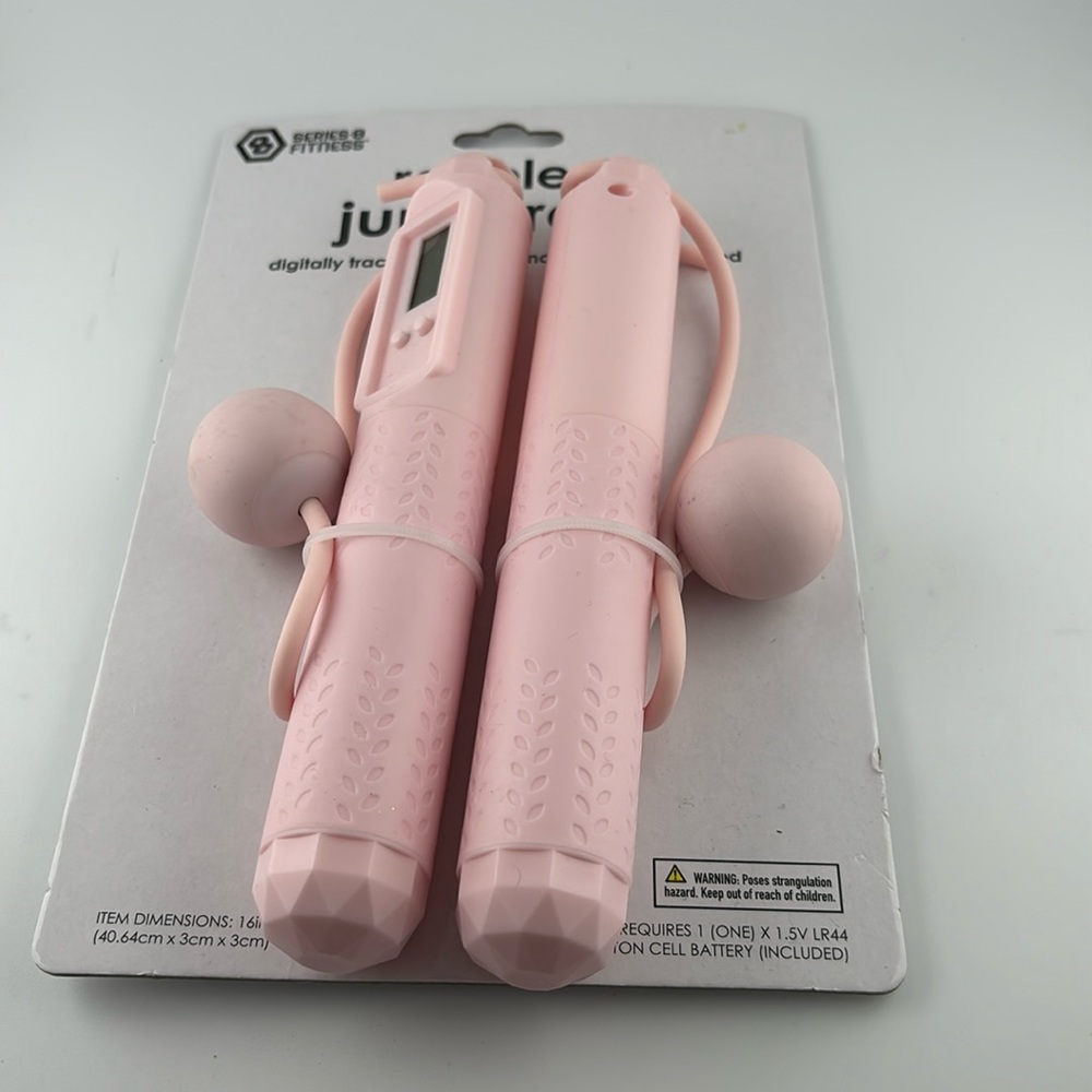 Ropeless Digital Jump Rope Pink Batteries Required(Brand New)